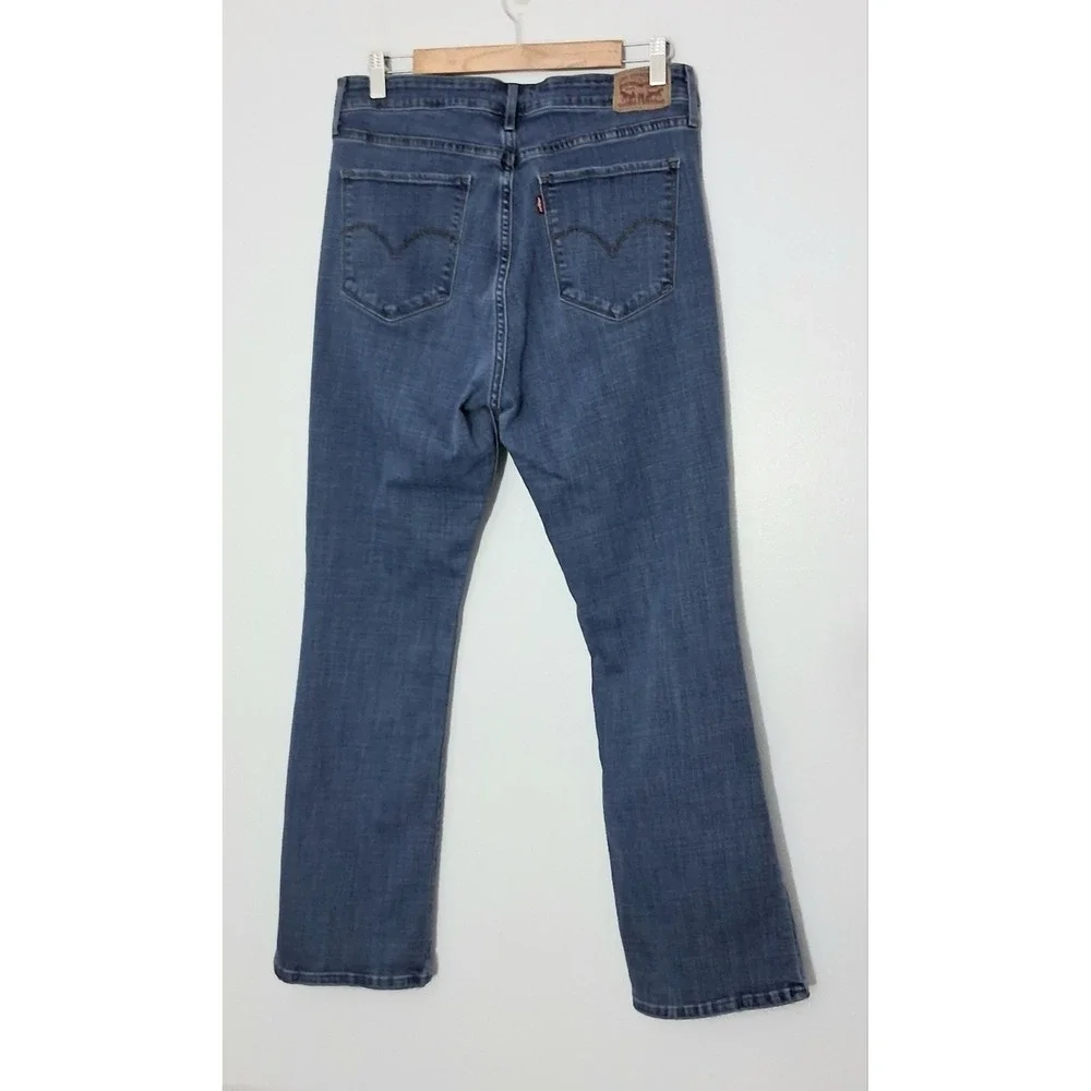 Levi's 725 Jeans Women's Size 32 High-Rise Bootcut Med Wash Pockets Preowned